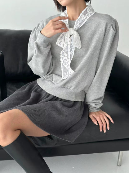 The Beauty of Puffy Elegance  雅緻泡泡綁帶衛衣