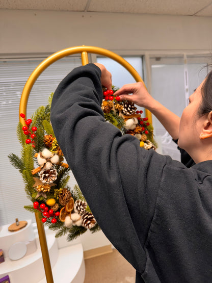 Christmas Wreath half day workshop * Available in November