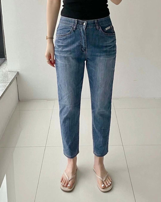 日常顯瘦窄直腳牛仔褲👖 Tapered Straight-Leg Jeans