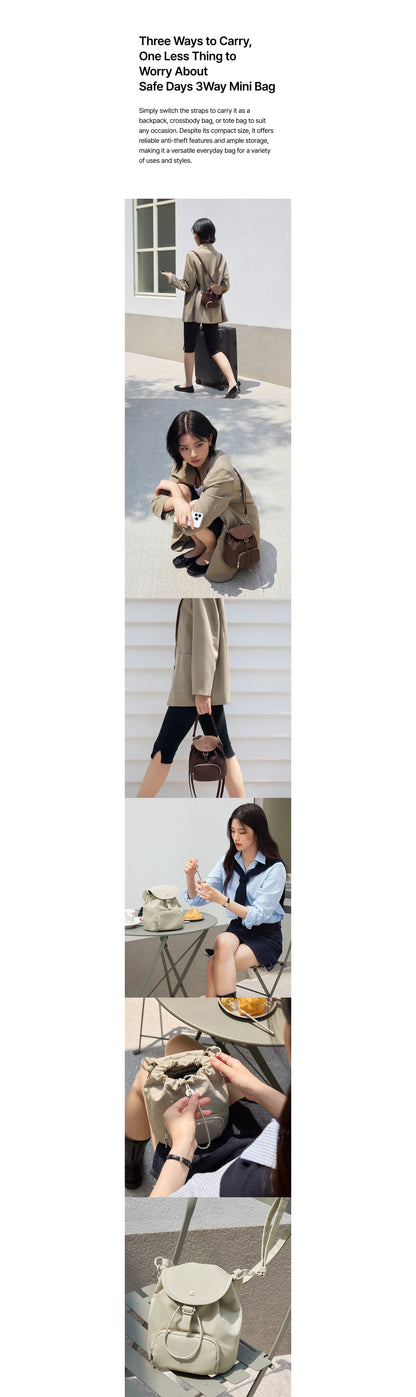 NEW！！BRANDEN Safe Days 3Way Mini Bag