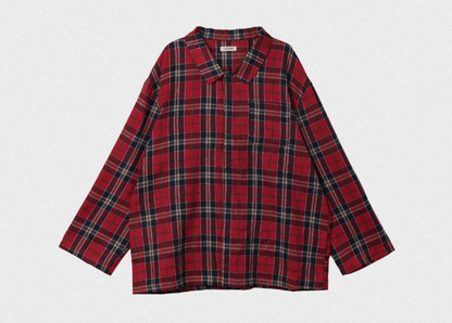 J'eu Lees Classic Tartan Fleece Lounge Set