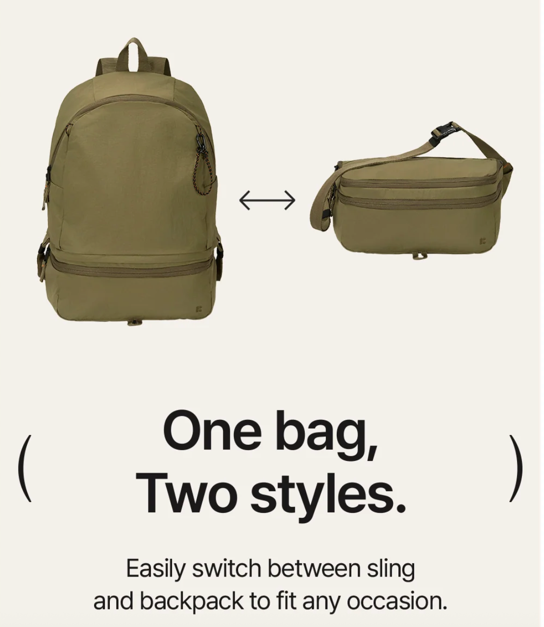 BRANDEN Multi Packable Backpack