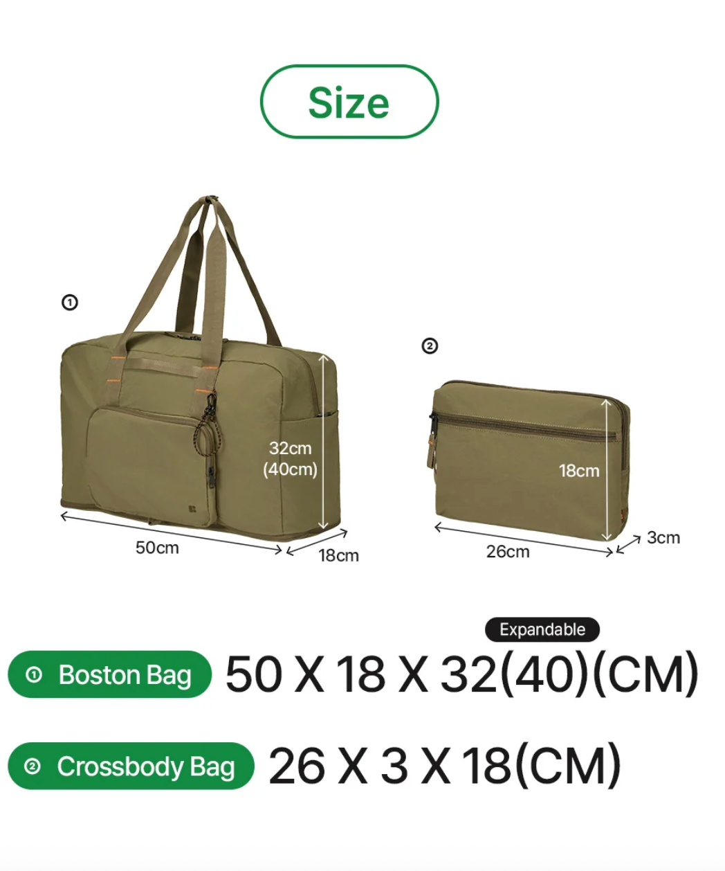 BRANDEN Boston Bag Storage