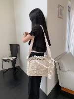 Crochet Lace Tote Bag