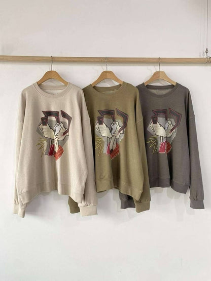 Graphic Oversized Sweatshirt 可愛印花寬版衛衣